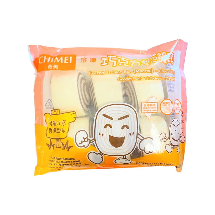 【奇美】巧克力雙色饅頭 (6入)