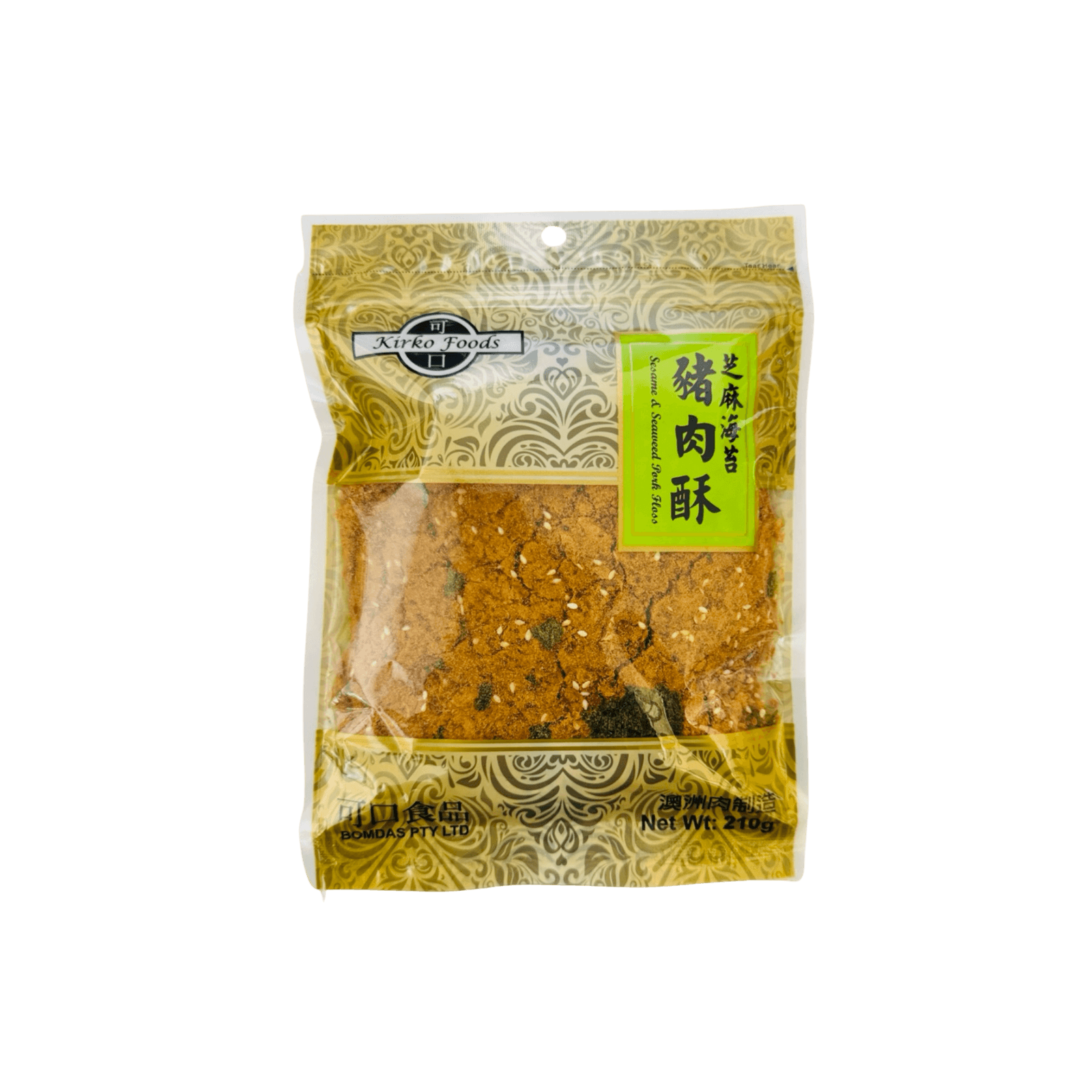 【可口】芝麻海苔豬肉酥 210g