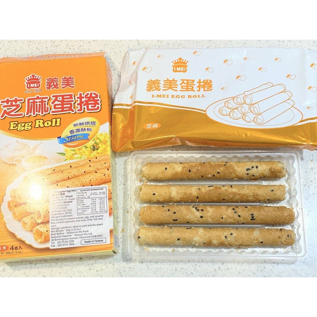 【義美】芝麻蛋捲 60g
