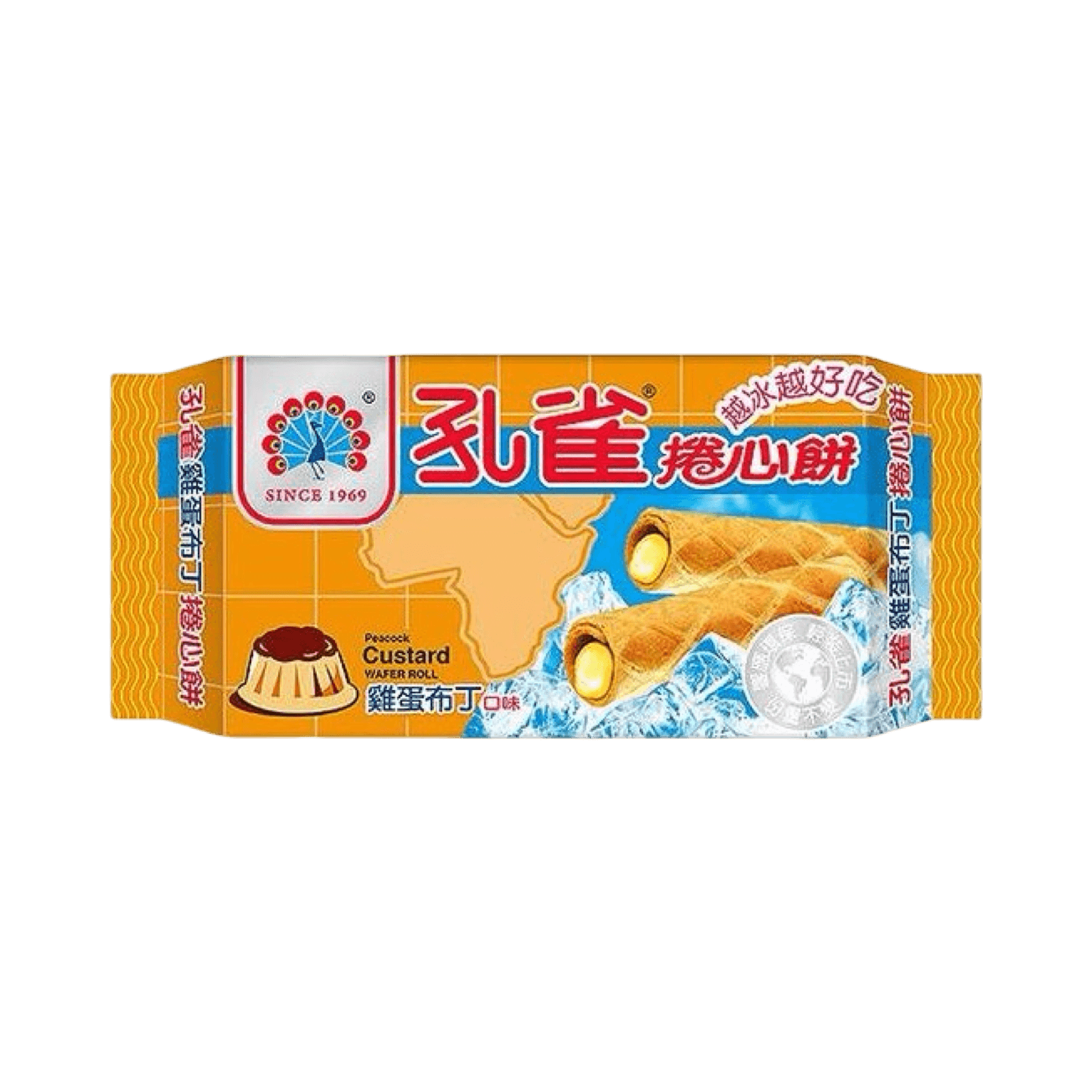 【乖乖】孔雀捲心餅(雞蛋布丁) 63g