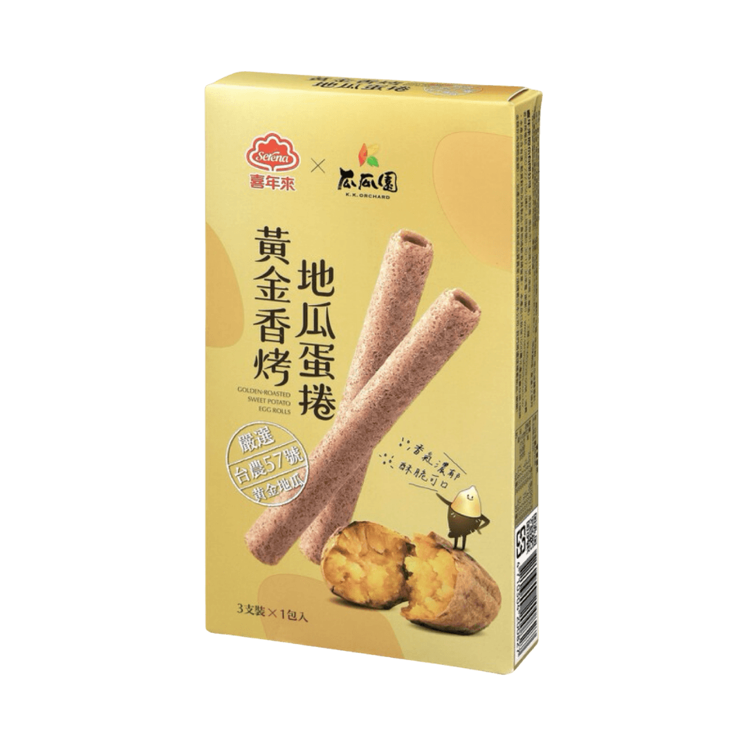 【喜年來】黃金地瓜蛋捲 48g