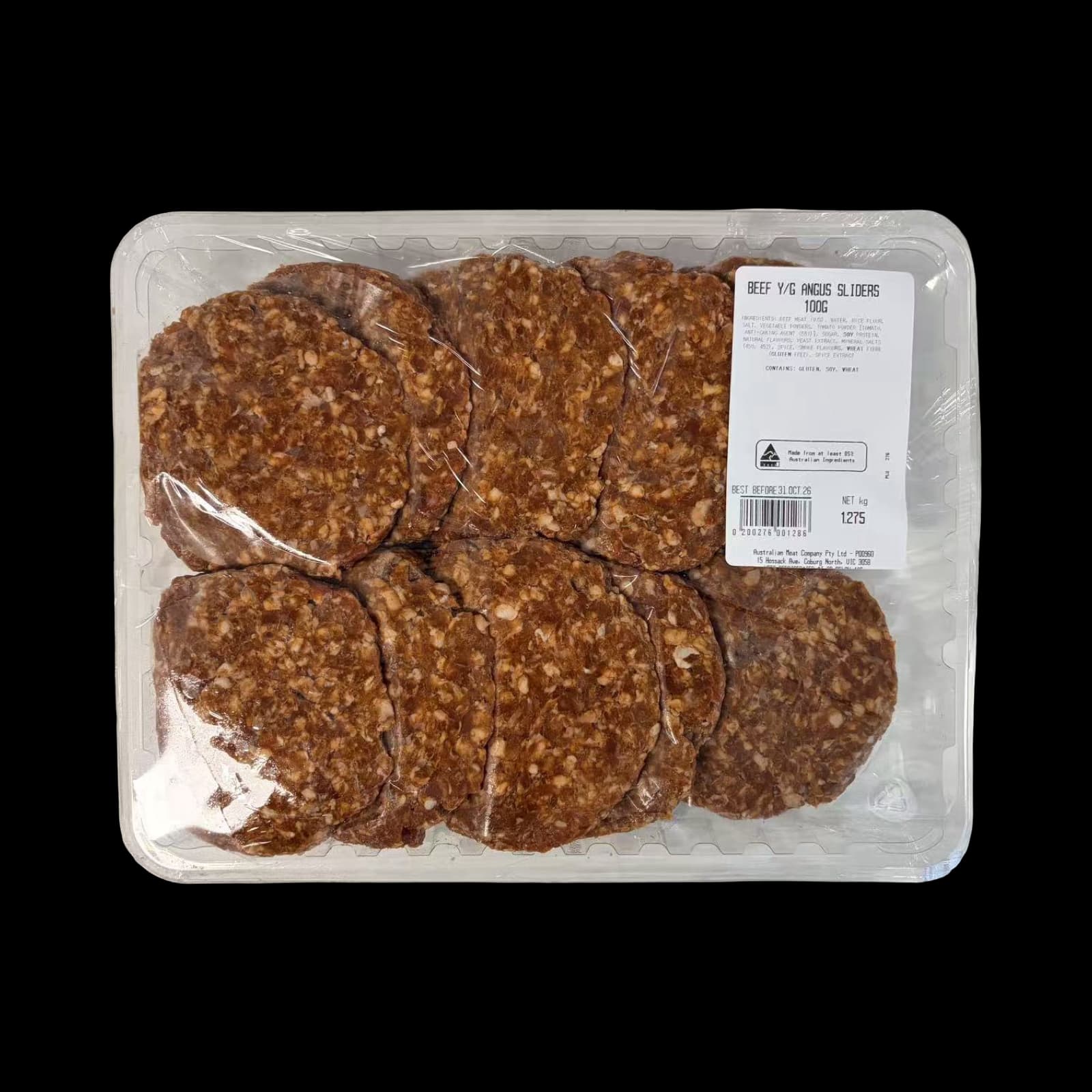 【AU MEAT】安格斯漢堡肉 1.2kg±100g