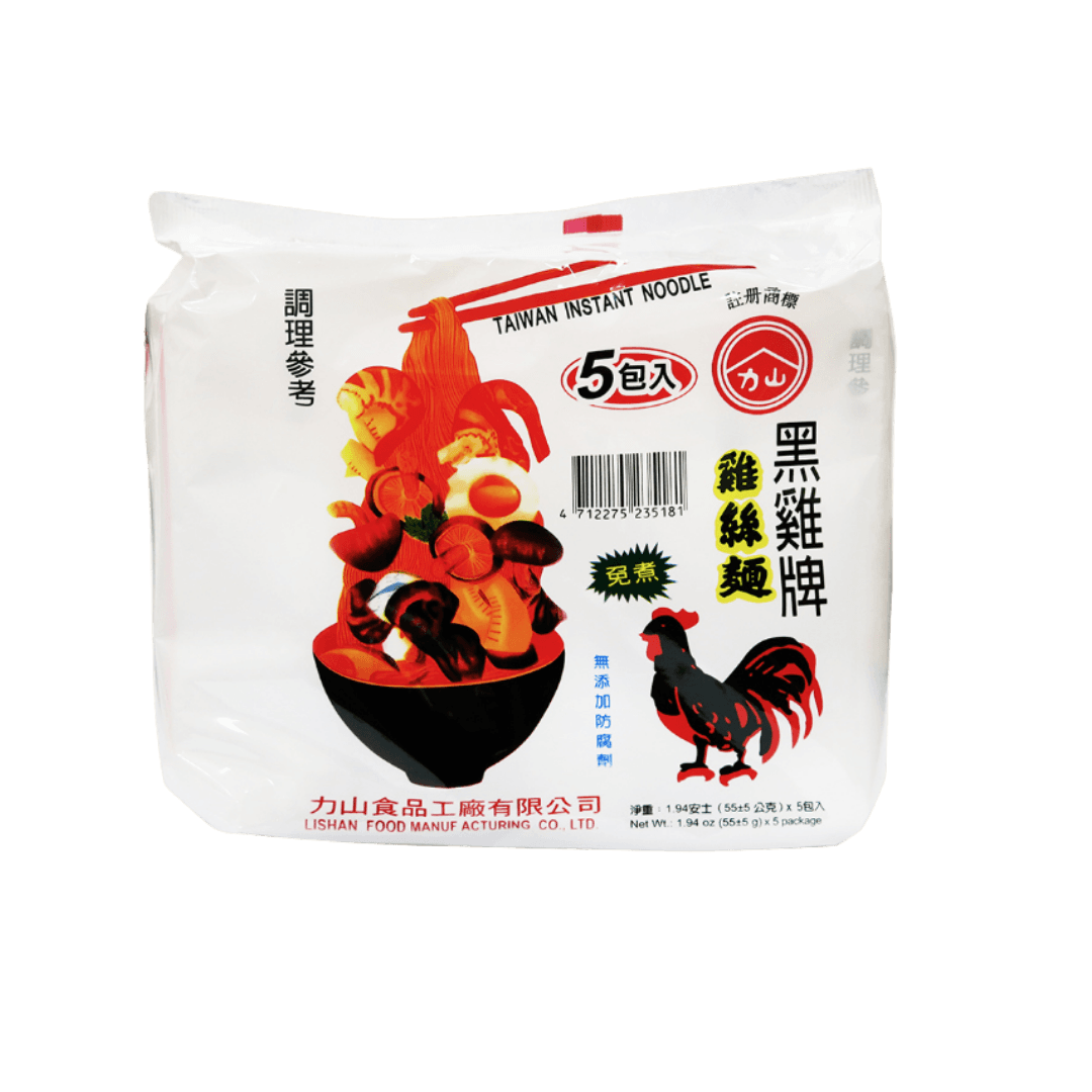【黑雞牌】雞絲麵5入(免煮)