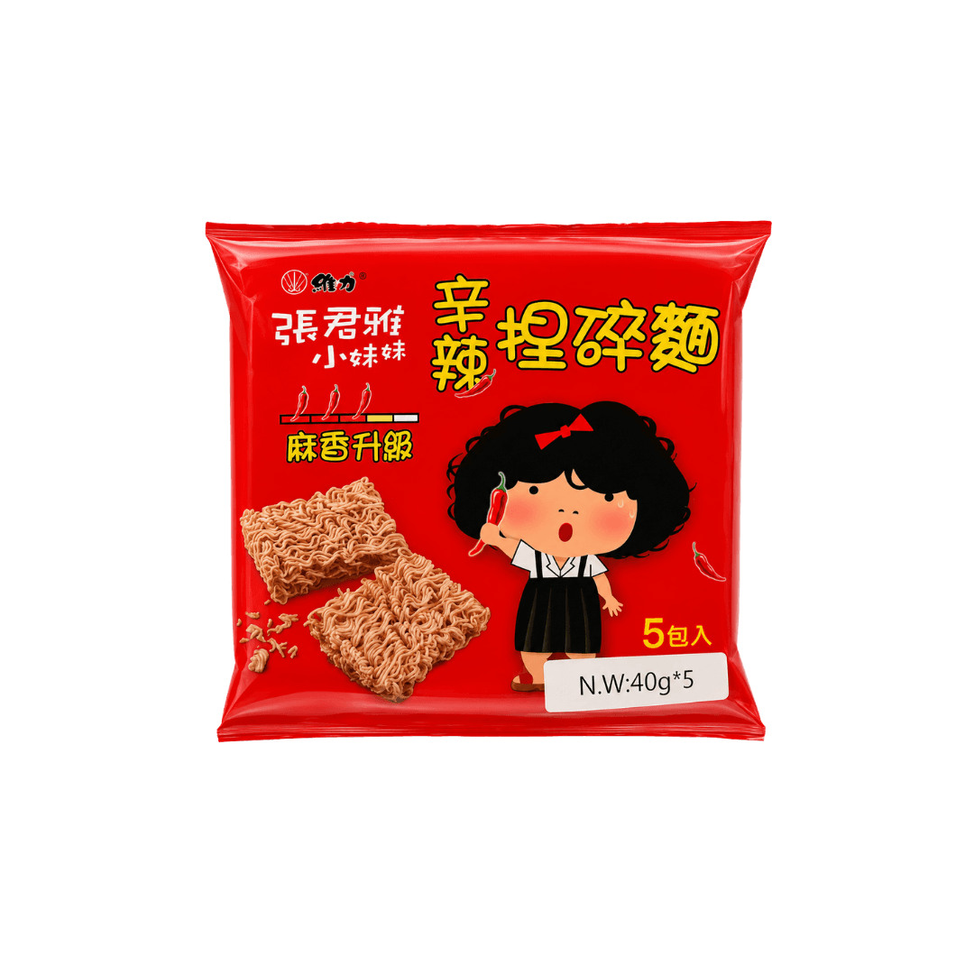 【張君雅小妹妹】辛辣捏碎麵(5入)