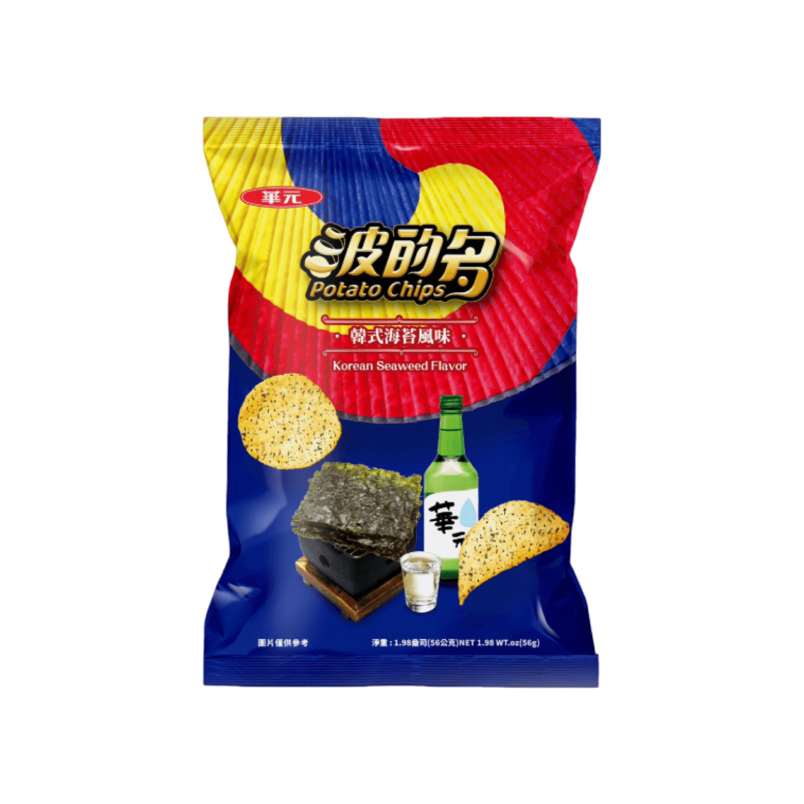 【華元】波的多洋芋片(韓式海苔味) 56g