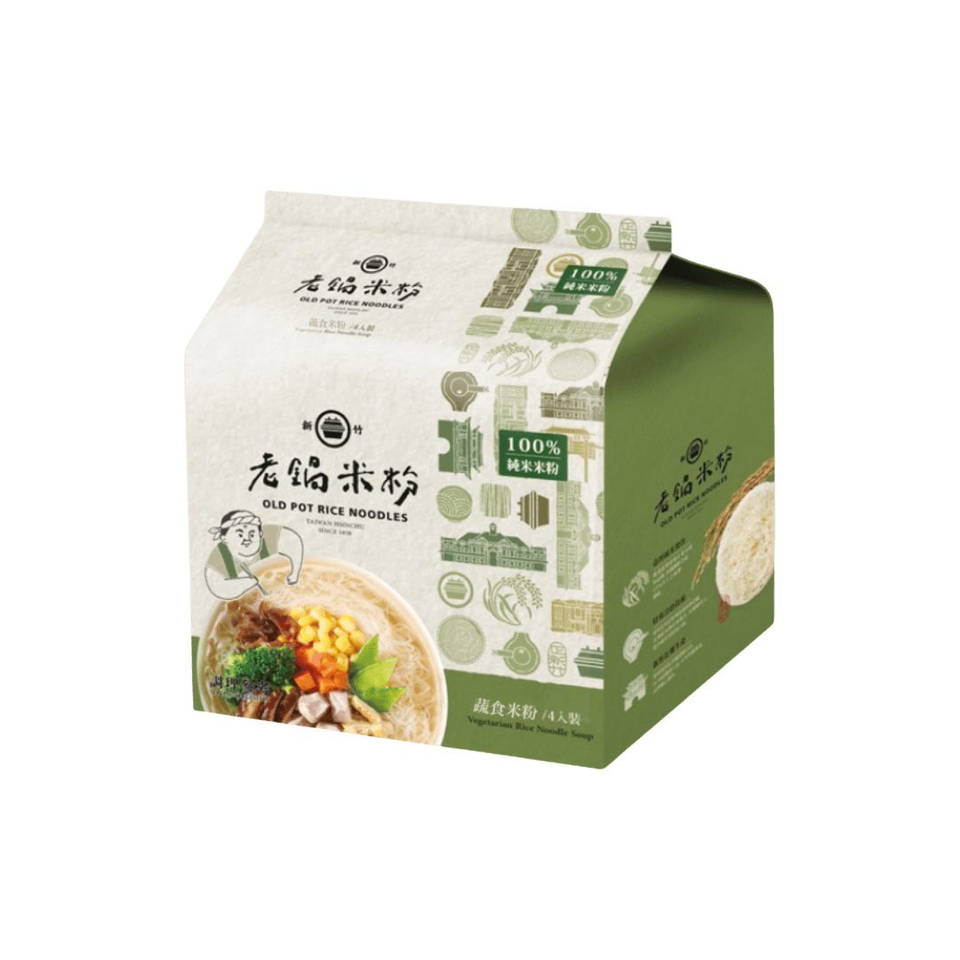 【老鍋米粉】純米蔬食湯米粉(全素) 60g*4