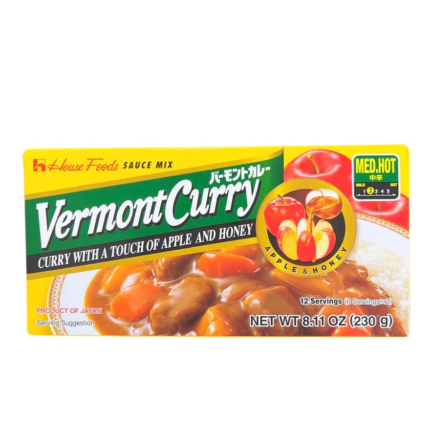 Vermont 日式咖哩塊 中辣 Med-Hot（230g)