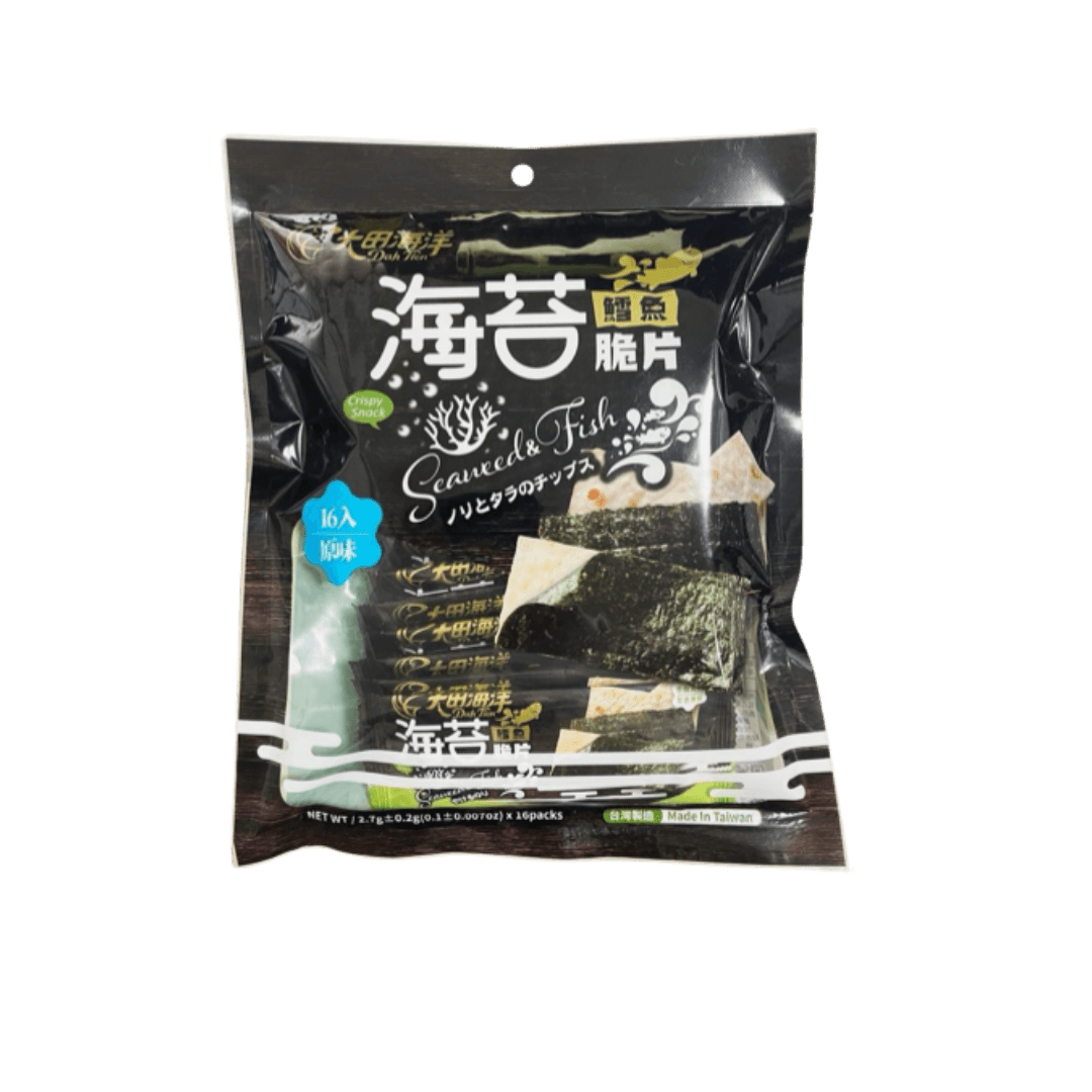 【大田海洋】鱈魚海苔脆片原味(16入) 43.2g