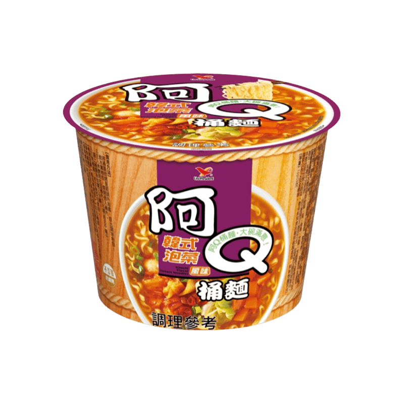 【阿Q桶麵】韓式泡菜風味(單杯102g)