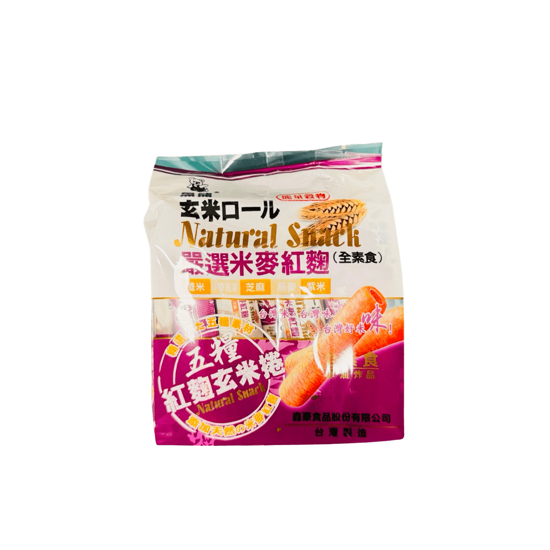 【鑫豪】五糧紅麴玄米捲(全素) 160g