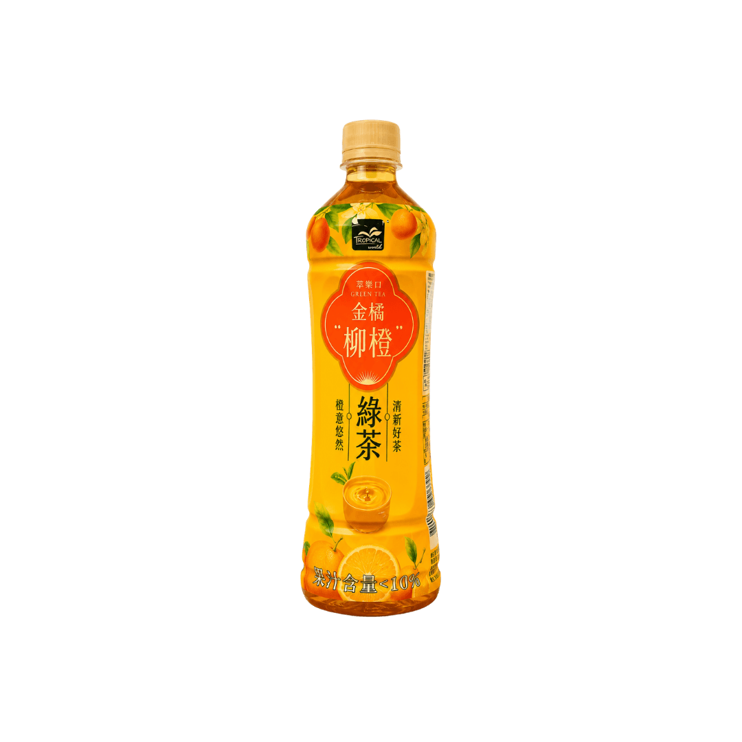 【萃樂⼝】⾦橘柳橙綠茶 530ml
