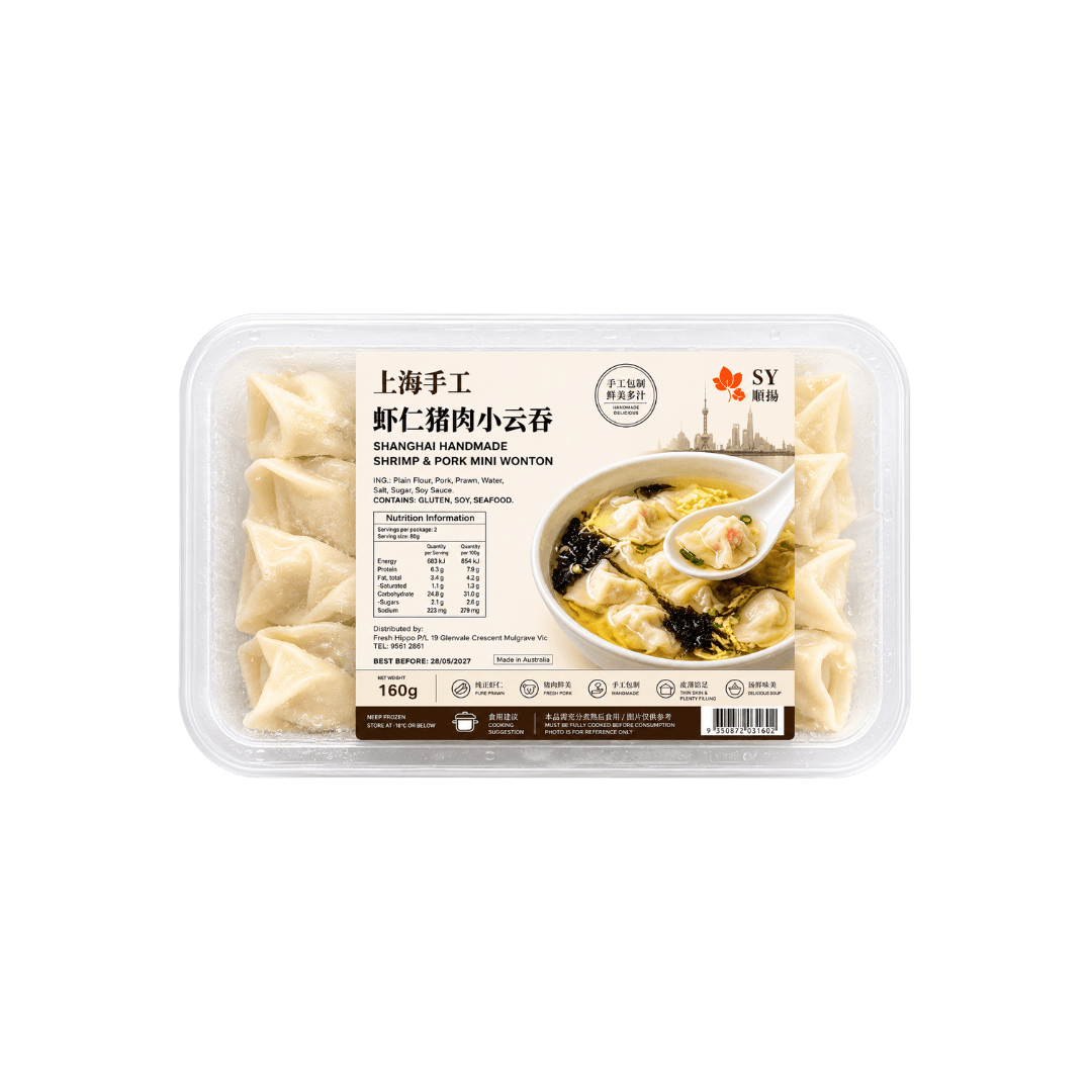 【順揚】上海手工鮮蝦豬肉小雲吞 160g