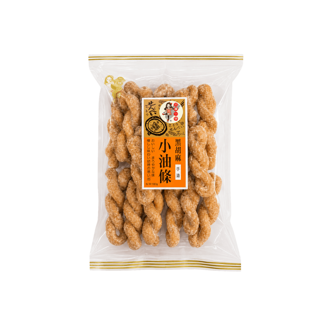 【台灣小靜】黑胡麻手造小油條(有裹粉) 180g