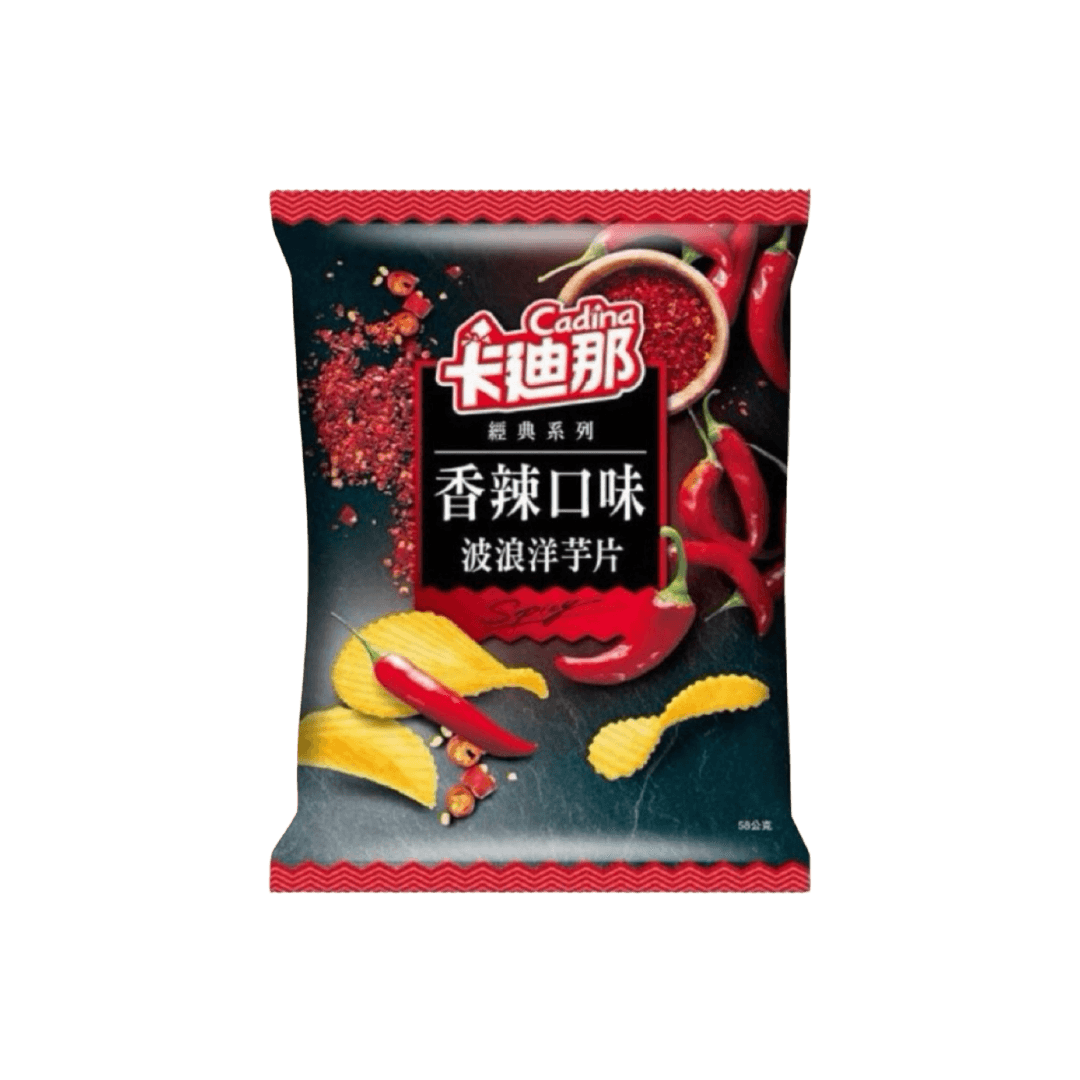 【卡迪那】波浪洋芋片(香辣) 58g