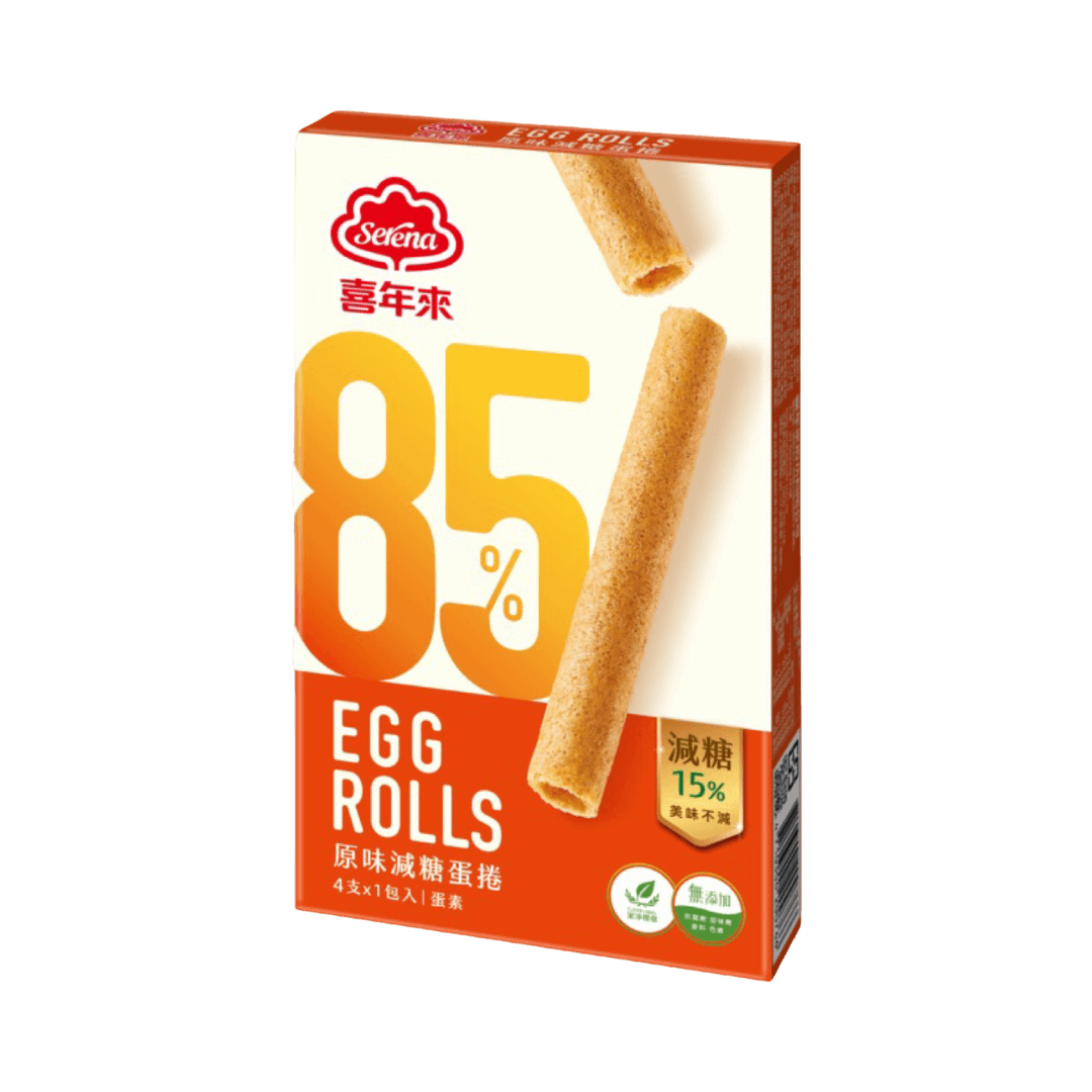 【喜年來】85%減糖蛋捲 64g