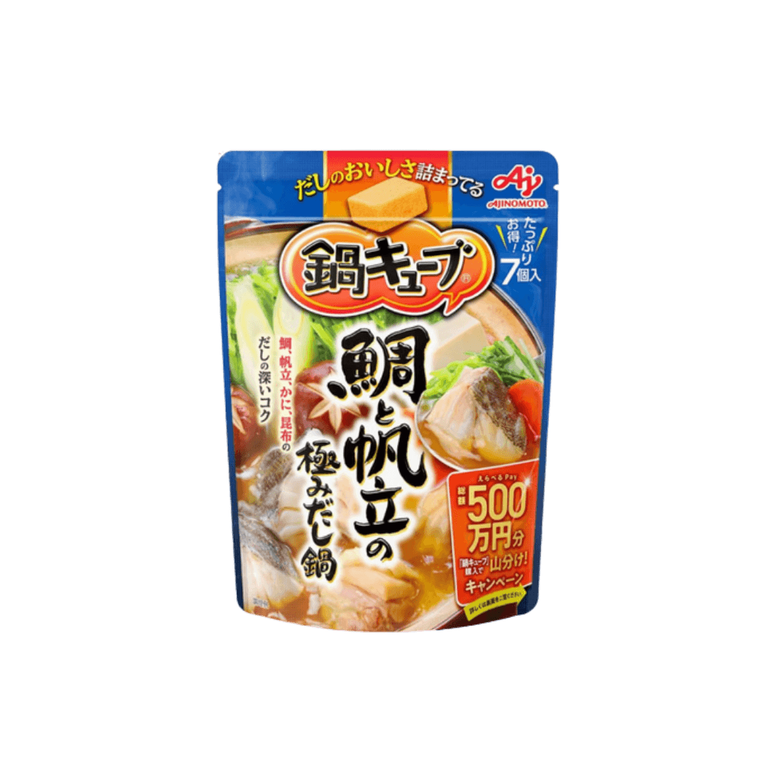 【味之素】鯛魚扇貝高湯鍋調味塊7塊 60g