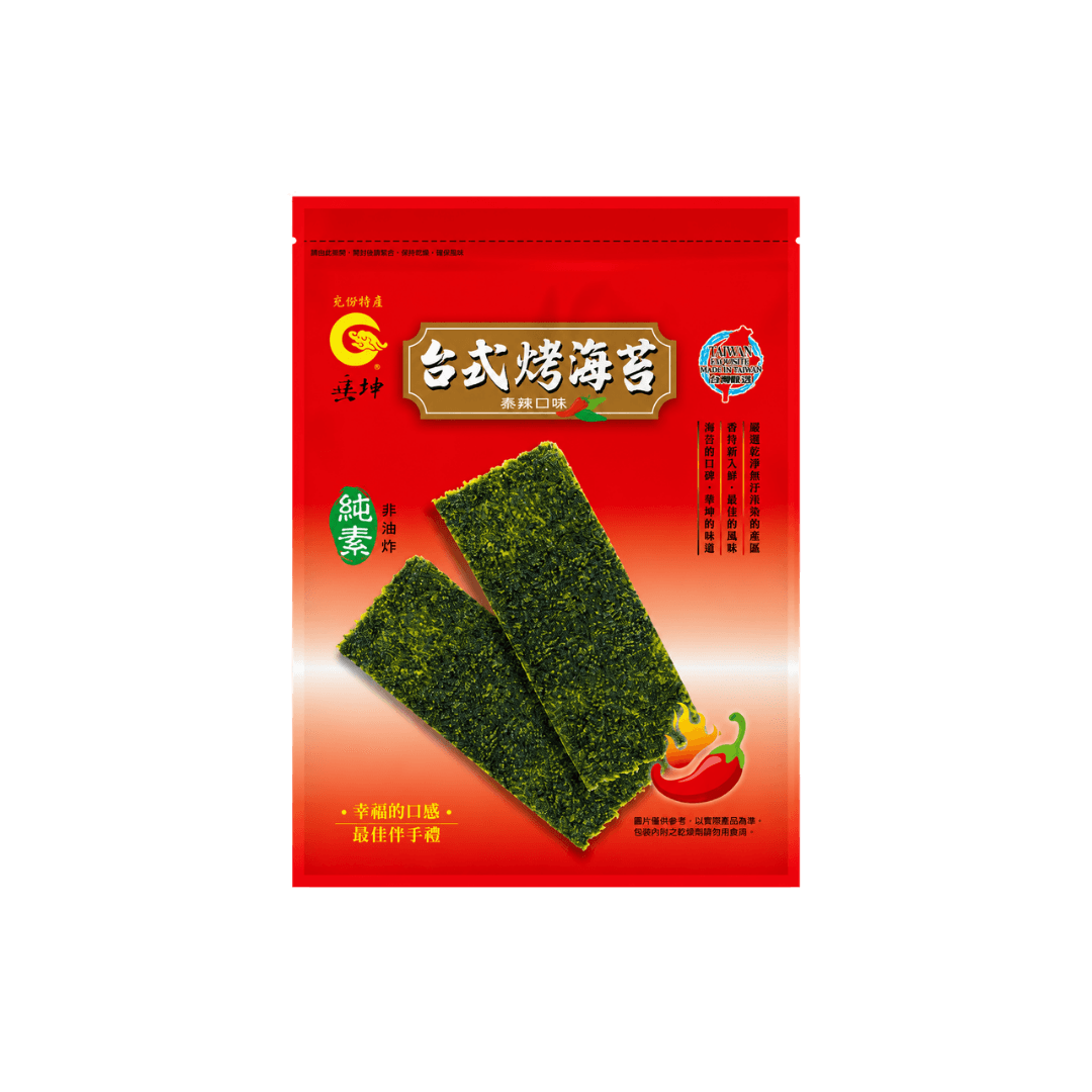 【垂坤】台式烤海苔-素辣口味(純素) 36g