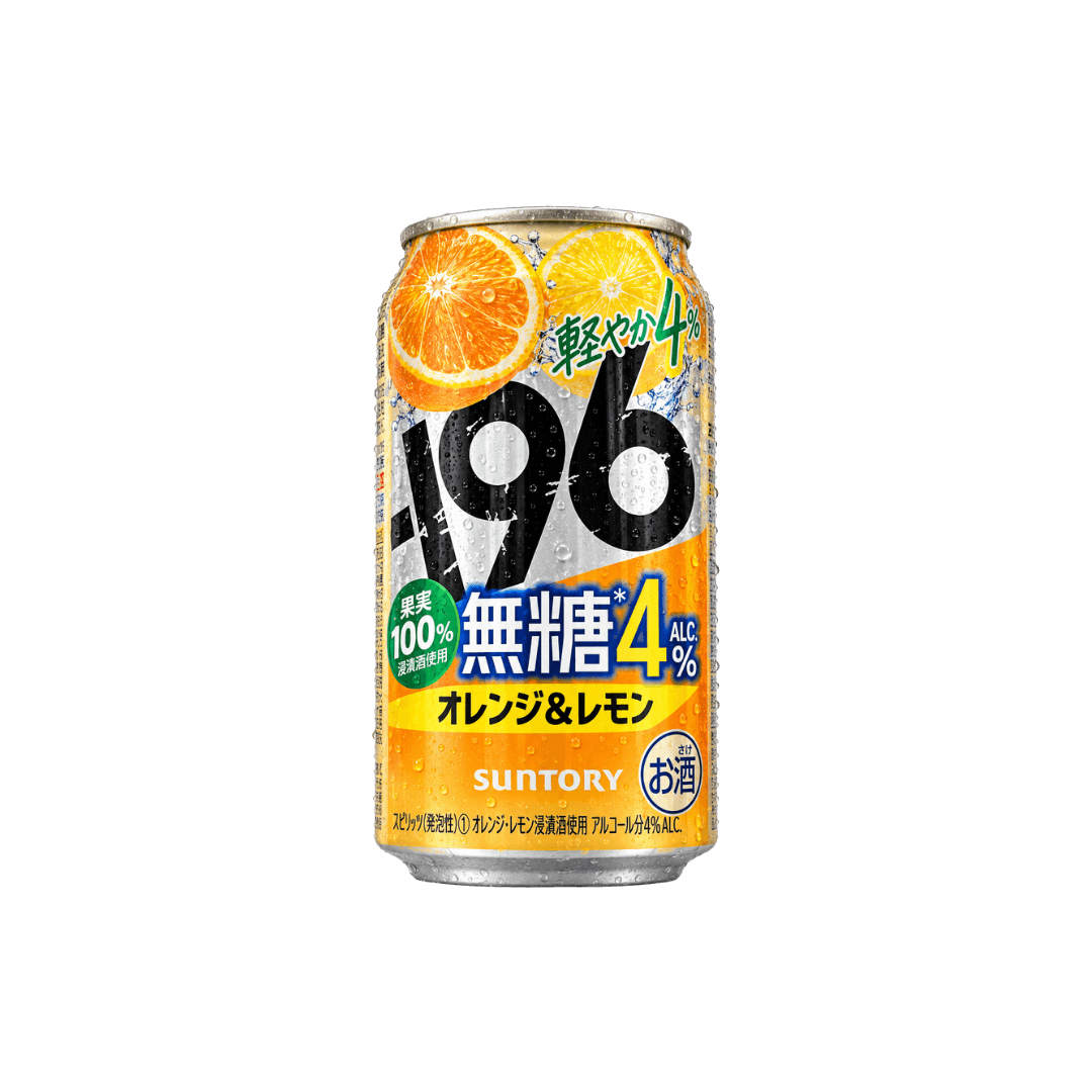 【三得利】-196℃無糖橙子檸檬氣泡酒 350ml