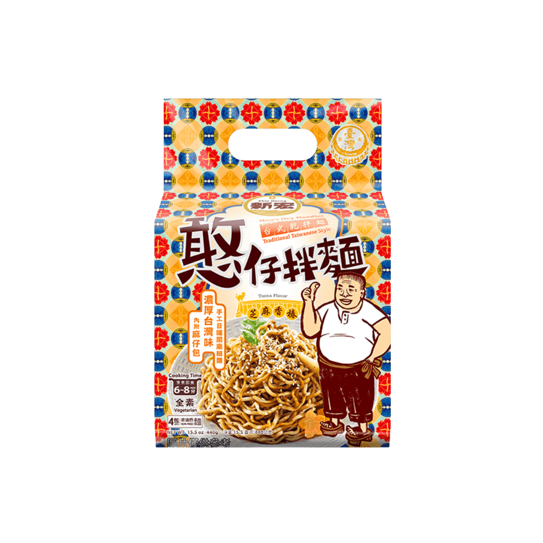 【新宏】憨仔拌麵芝麻香椿 440g