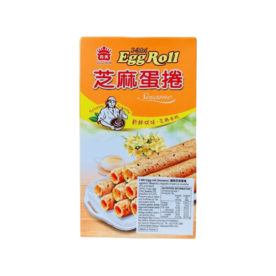 【義美】芝麻蛋捲 60g