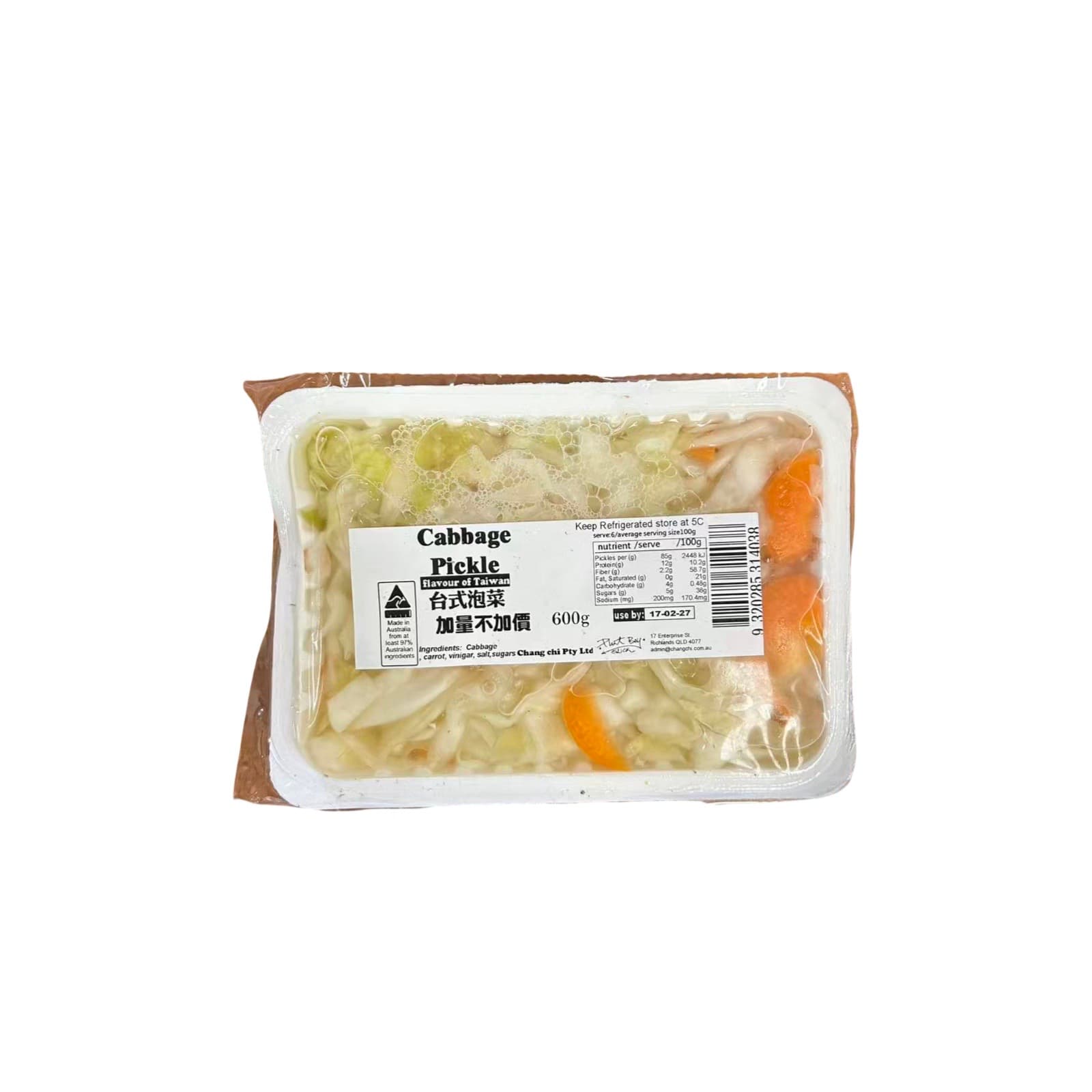 【張記】台式泡菜 500g (冷藏效期03/03/2027)