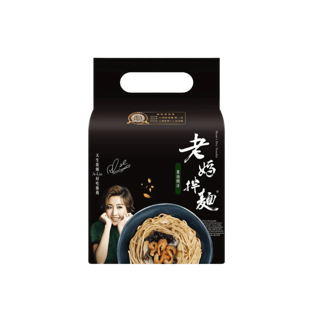 【老媽拌麵】蔥油開洋(4入)
