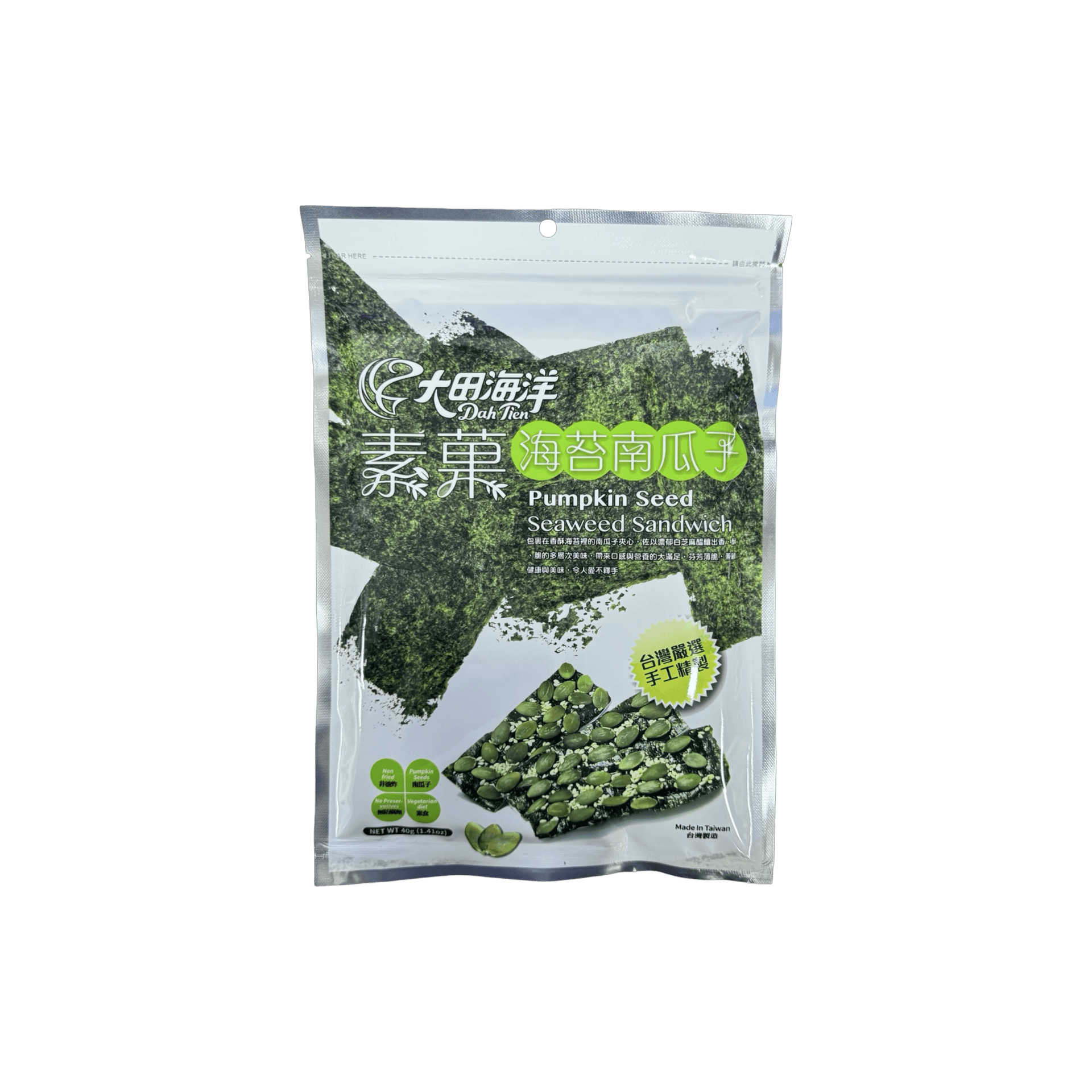 【大田海洋】素菓海苔南瓜子酥 40g