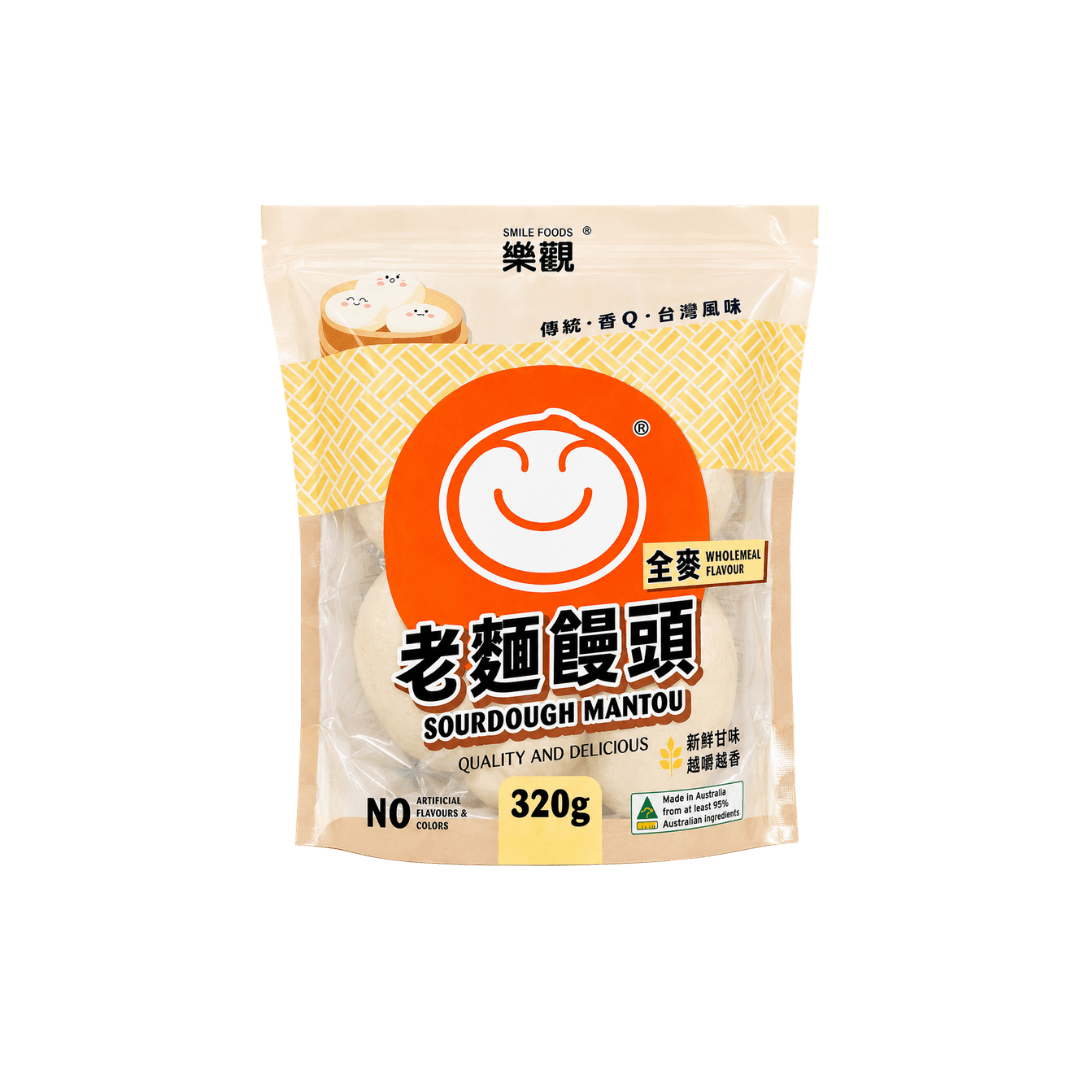 【樂觀】全麥老麵饅頭(4入) 320g