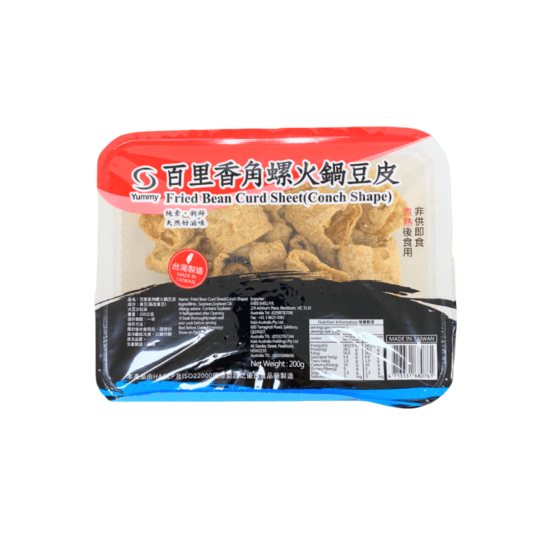 【百里香】角螺火鍋豆皮 200g
