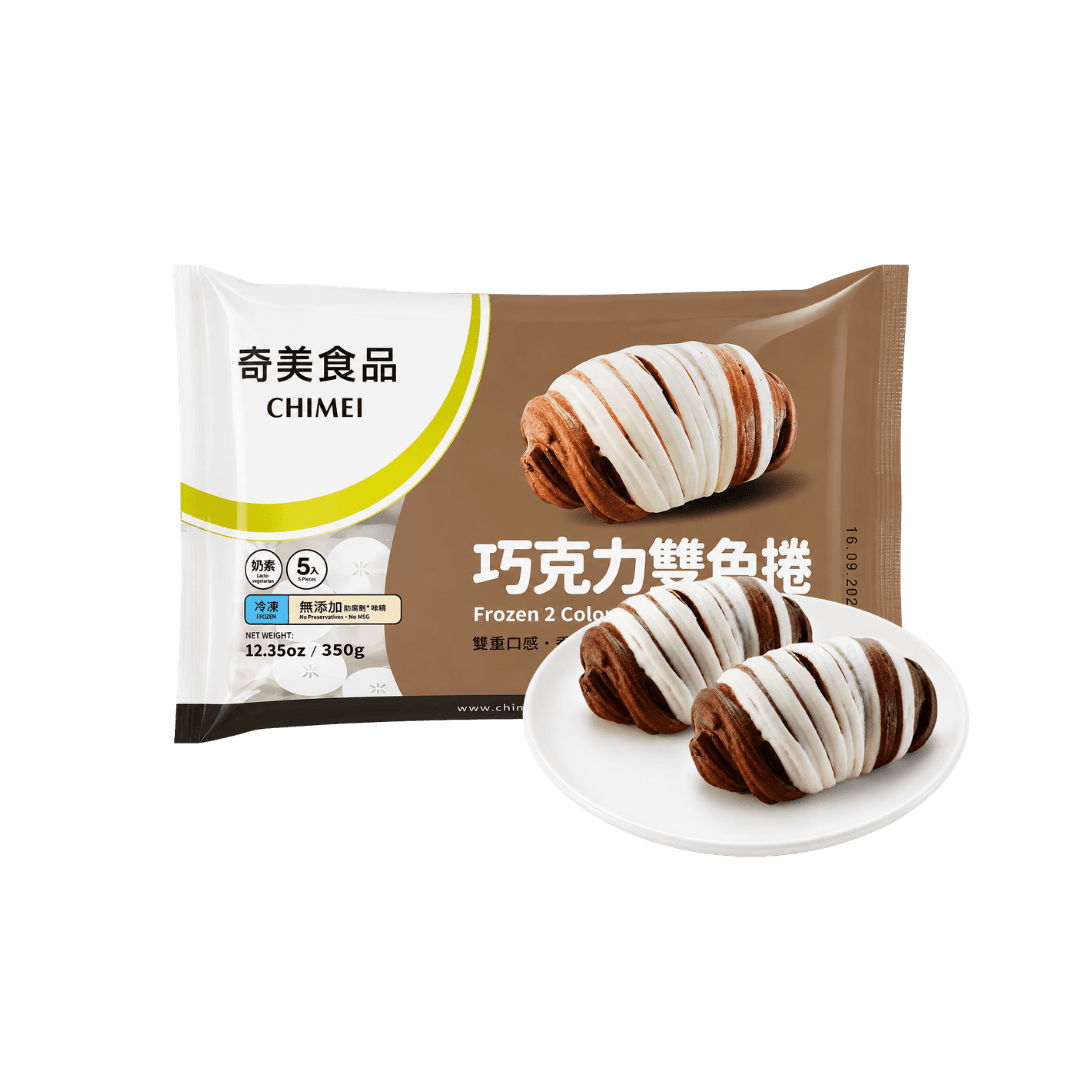 【奇美】巧克力雙色捲(5入) 350g