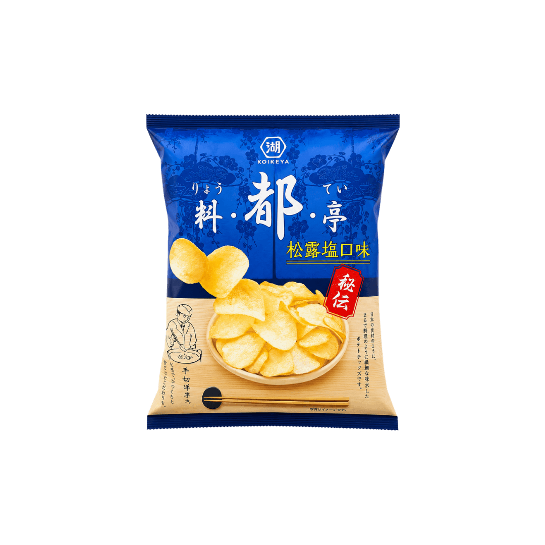 【湖池屋】料都亭平切洋芋⽚(松露鹽) 60.5g