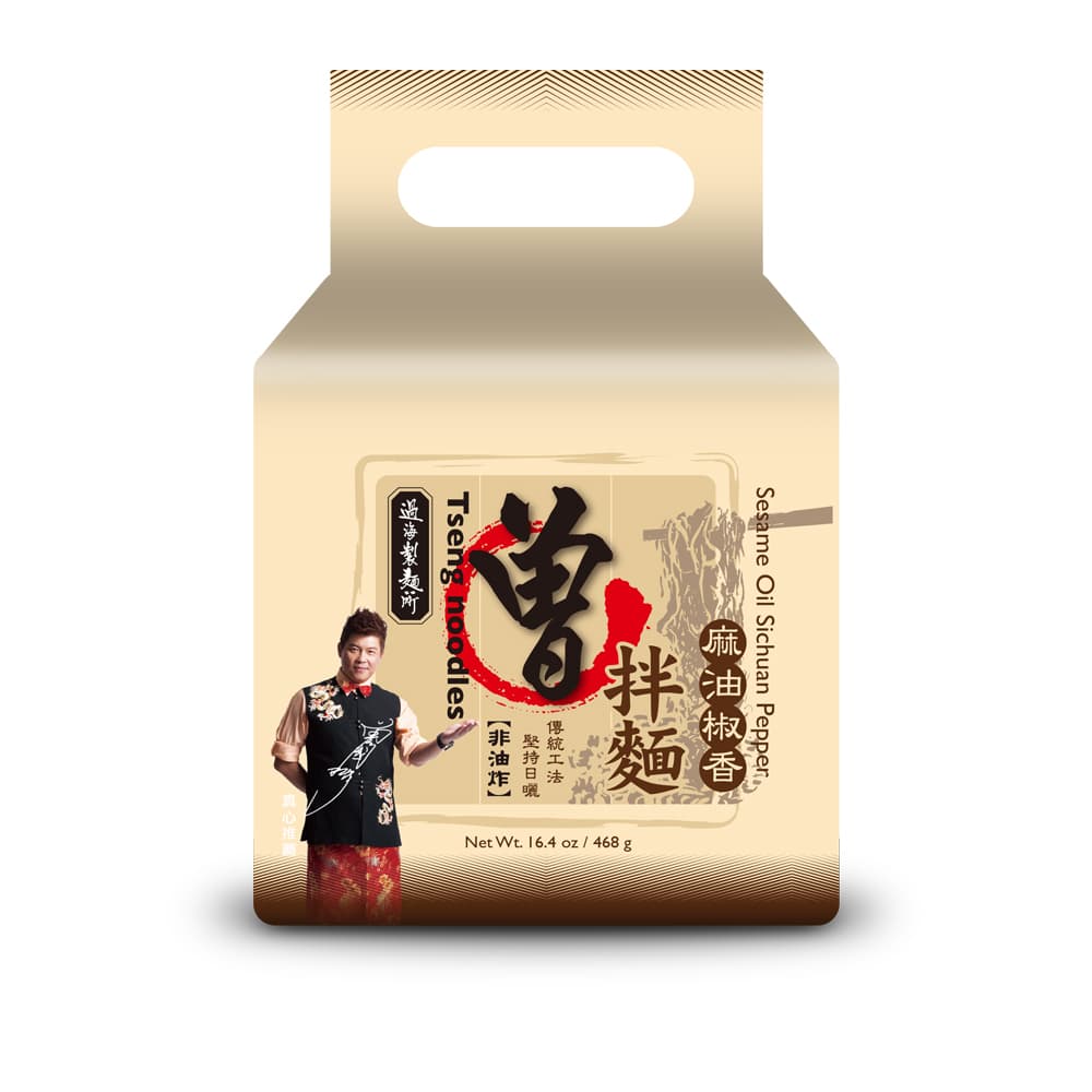 【曾拌麵】麻油椒香味(全素) 4入