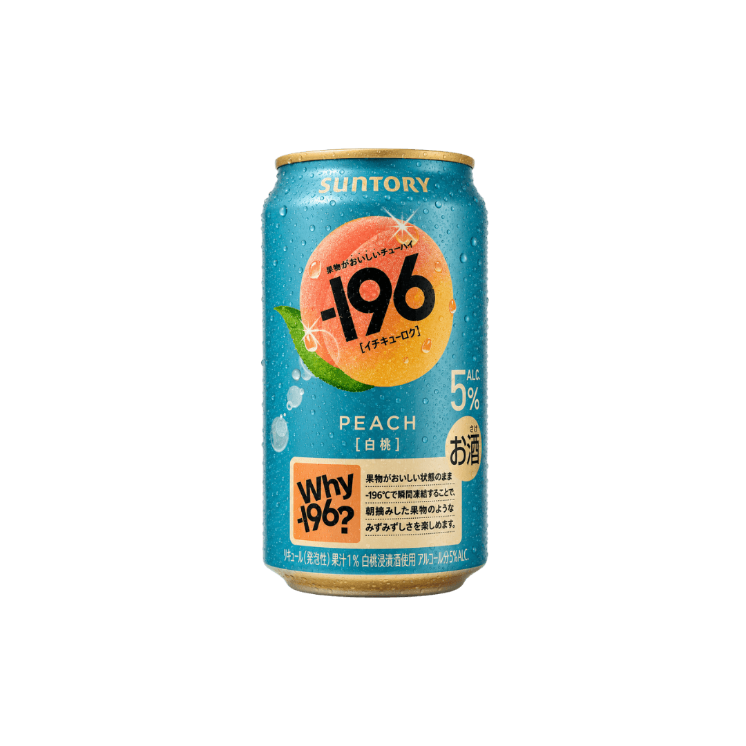 【三得利】-196℃  白桃風味氣泡酒 350ml