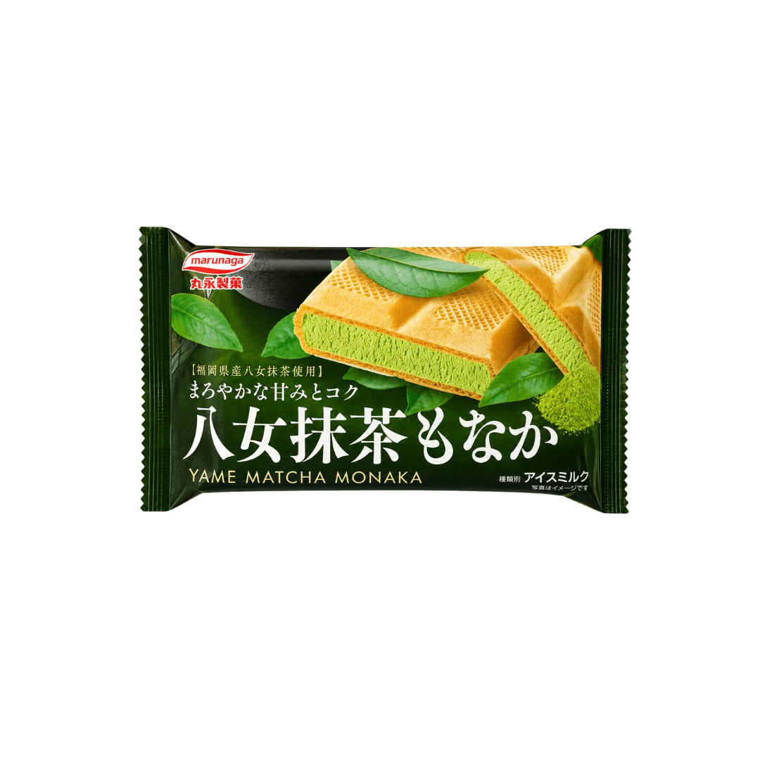 【丸永】八女抹茶夾心冰淇淩 170ml