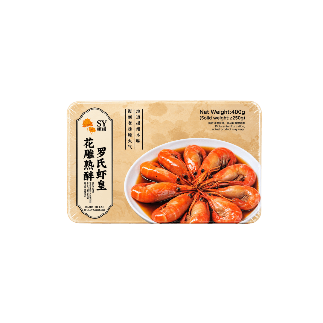 【順揚】花雕熟醉羅氏蝦皇 400g