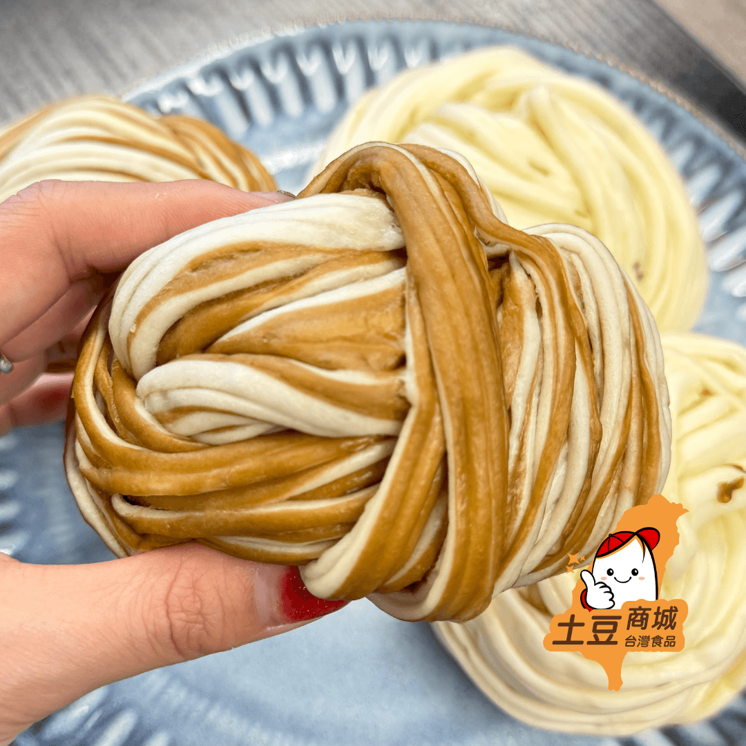【土包子】黑糖雙色花捲(6入) 420g