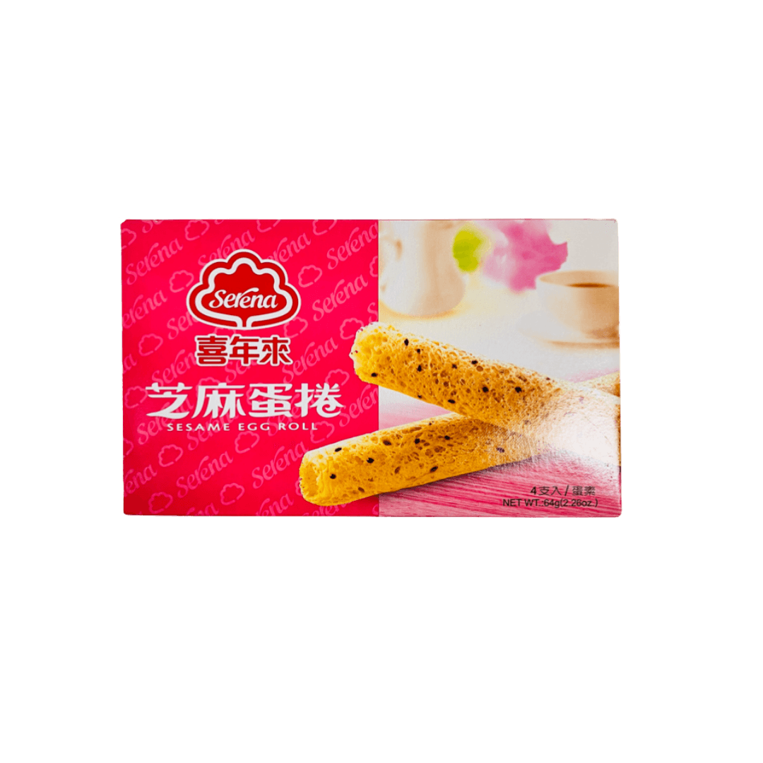 【喜年來】芝麻蛋捲 64g