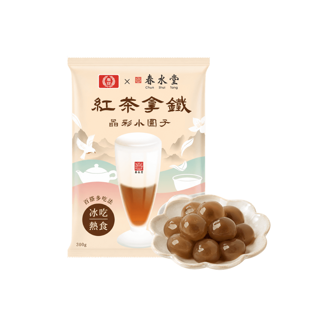 【桂冠Ｘ春水堂】紅茶拿鐵小圓子 300g
