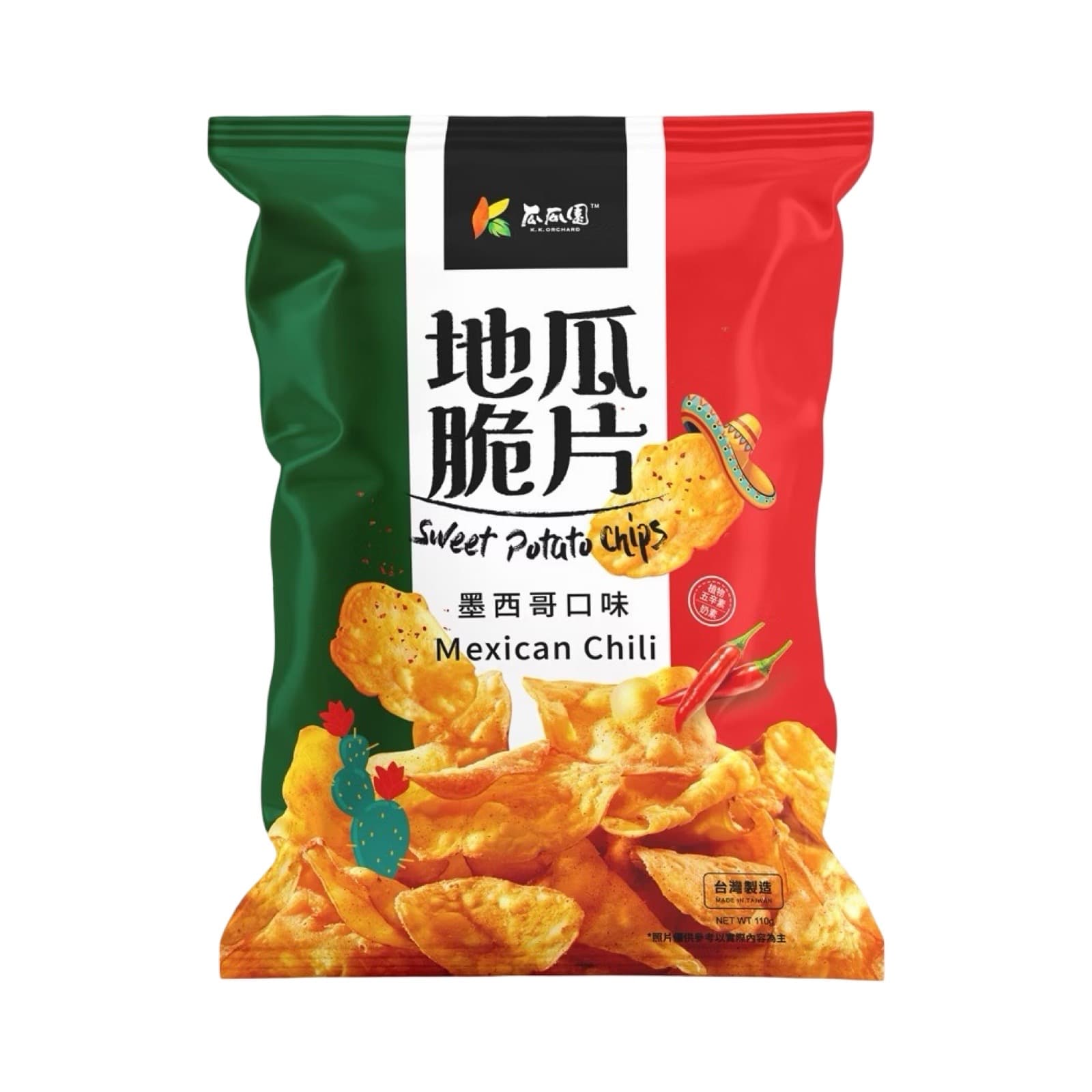【瓜瓜園】地瓜脆片(墨西哥口味) 110g