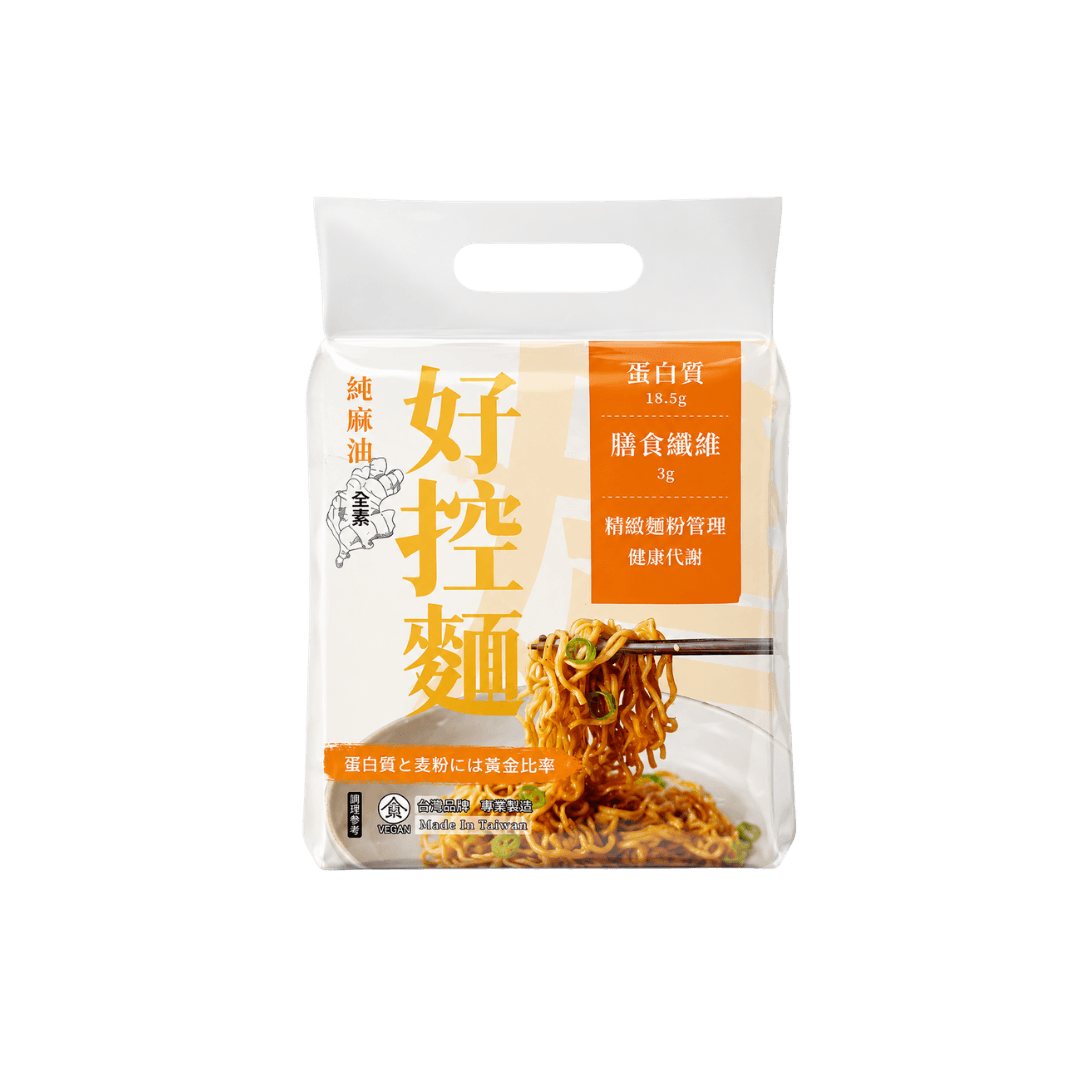 【日日好食】好控麵 暖薑麻油口味(3入)