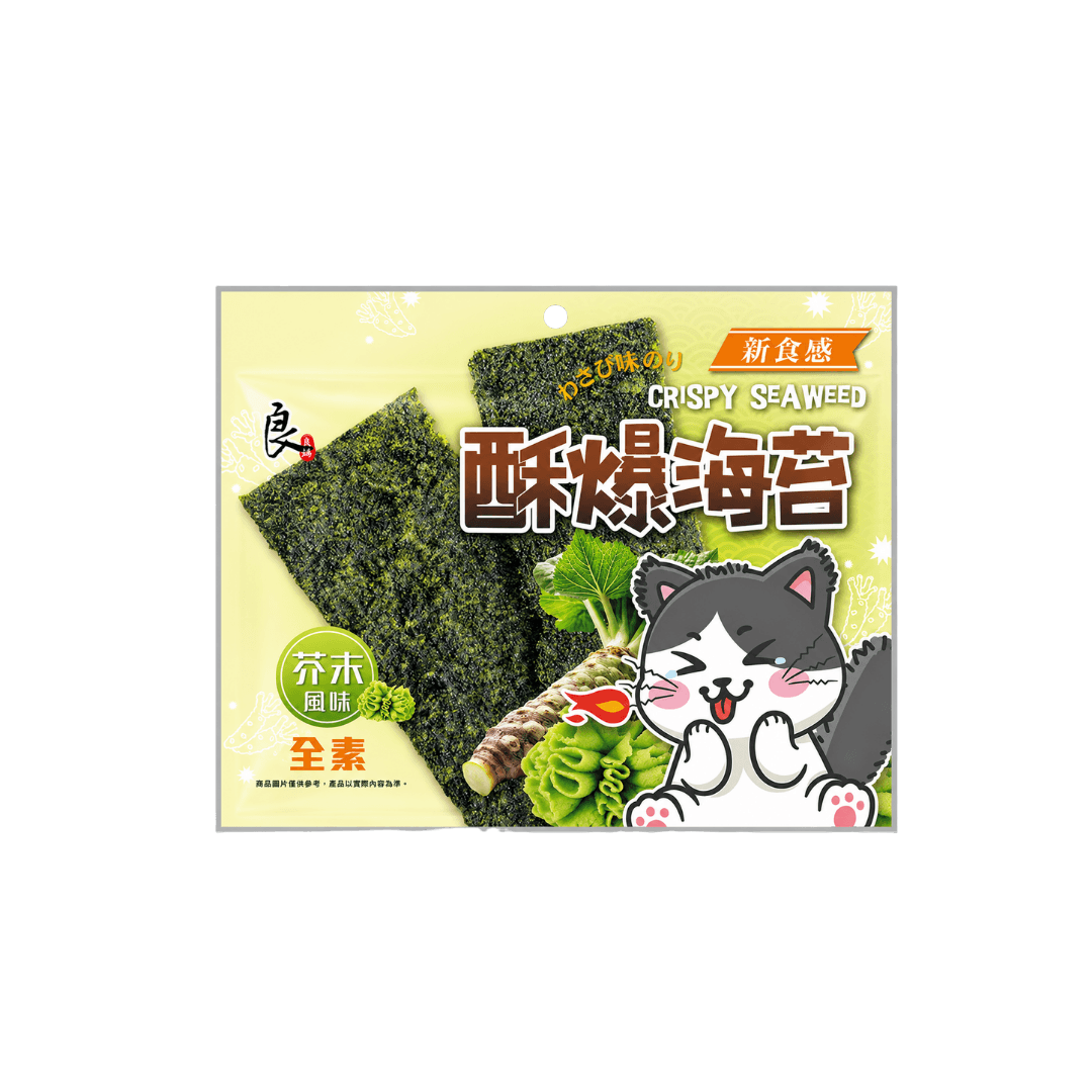 【良澔】酥爆海苔-芥末風味 32g
