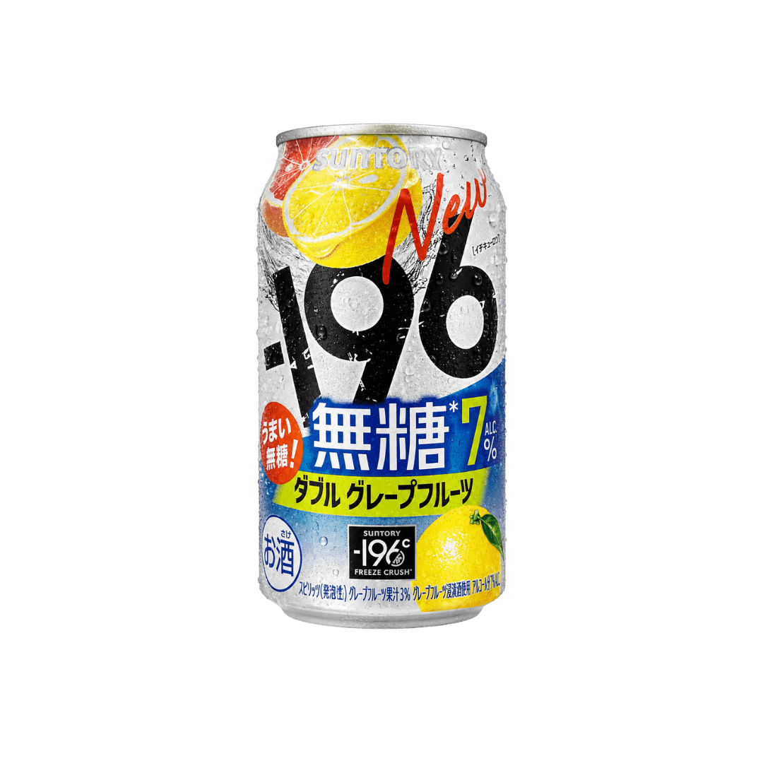 【三得利】-196℃ 無糖西柚雙倍氣泡酒
